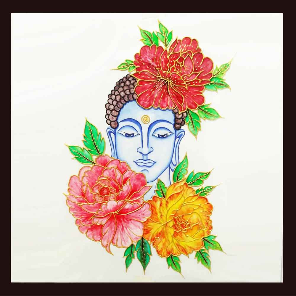 Buddha Mixed Media Painting